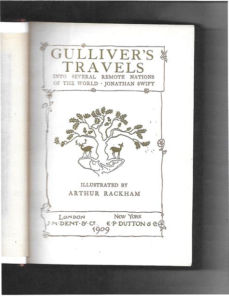 Gulliver's Travels by Jonathan Swift: Very Good Hardcover (1909 ...