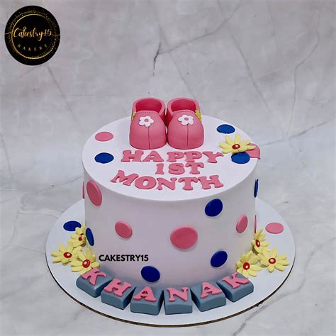 Sweet Beginnings Baby Cake | 1st Month Celebration – CAKESTRY15