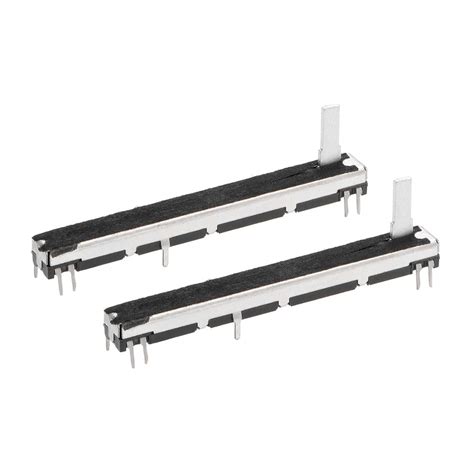 uxcell 2pcs Fader Variable Resistors 75mm Straight Slide Potentiometer ...