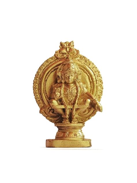 Buy Arte House Polymarble Ayyappa Swamy Idol, 4 inches Height, Golden ...