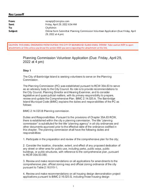 Fillable Online Online Form Submittal: Planning Commission Volunteer ...