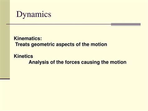 Image result for Dynamics Kinetics Examples