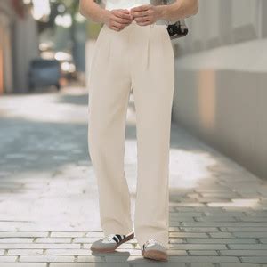 Urbano Fashion Loose Fit Men Cream Trousers - Buy Urbano Fashion Loose ...