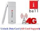 iball 4G LTE Airway 4G High Speed USB Modem Data Card Dongle with 4G ...