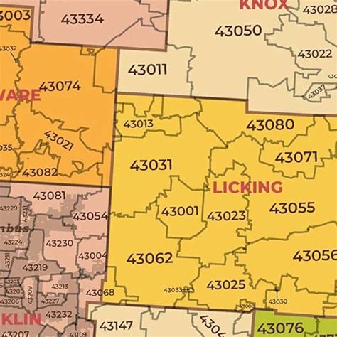 Image result for Ohio Area Code Map