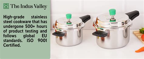 Buy The Indus Valley Triply Stainless Steel Pressure Cooker Outer Lid ...