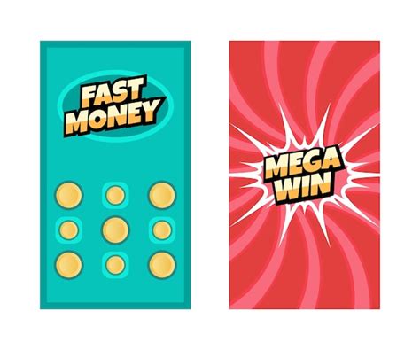 Flat design lottery ticket illustration | Premium Vector