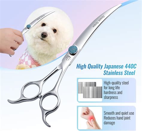 FENICETOTEM Fenice Professional Grooming Curved Shear: 45 Degree India ...