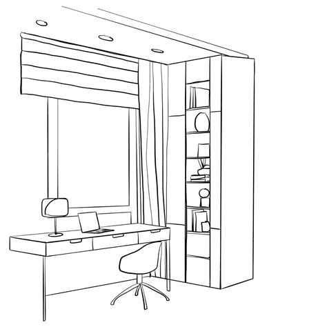 Computer Table Design Drawing 的图像结果