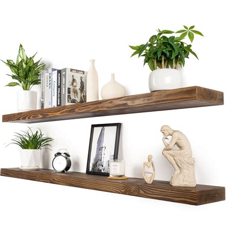 Rustic Floating Shelves 60 Inch Long 8 Deep Set 2 | Desertcart INDIA