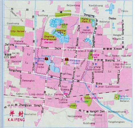 Map Of China Kaifeng