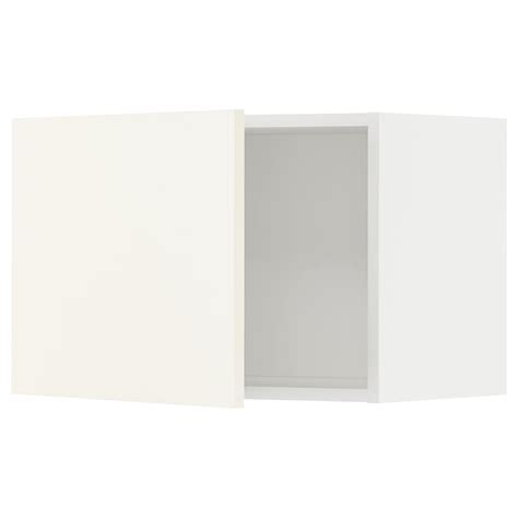 METOD wall cabinet, white/Vallstena white, 60x37x40 cm (24x15x16") - IKEA