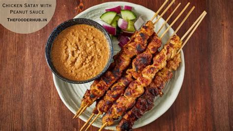 Air Fryer Chicken Satay Recipe with Peanut Sauce