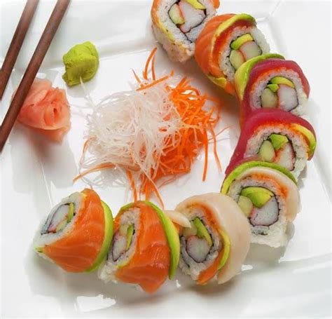 Sushi Rainbow Rolls