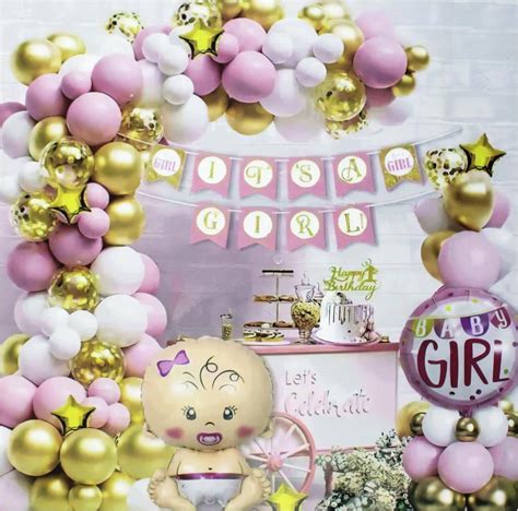 Its a Girl Balloon Card Perfect for Gender Reveal and Baby Shower ...