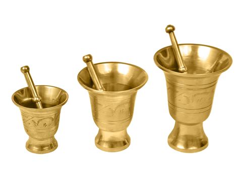 Buy diollo Mortar Pestle and Vintage Brass Antique Apothecary Solid ...