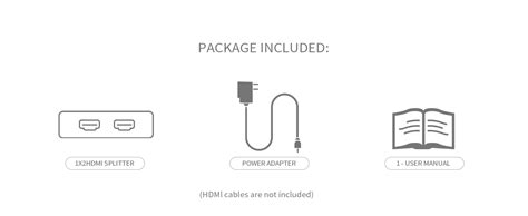 MICROWARE Ultra HD 4K 2Port HDMI Splitter 1X2 Repeater Amplifier 1080P ...