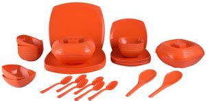 Homray Pack of 36 PP (Polypropylene) OPLDS36srb-ORG Dinner Set Price in ...