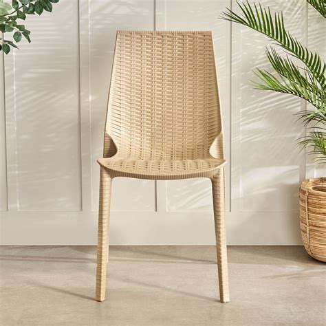 Buy Abigail Paula Polypropylene Outdoor Chair - Beige from Home Centre ...