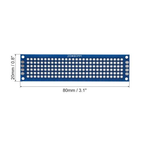 Buy 8x2 CM Double Sided Prototype Universal Circuit PCB Board - 2.54mm ...