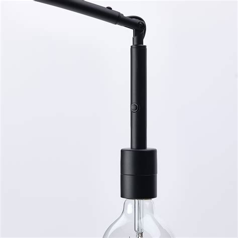 SKAFTET floor lamp base, arched, black - IKEA