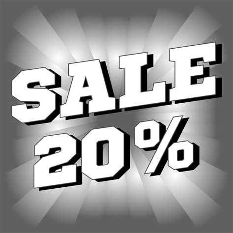 Sale 20 percent off banner. Vector illustration. 14393078 Vector Art at ...