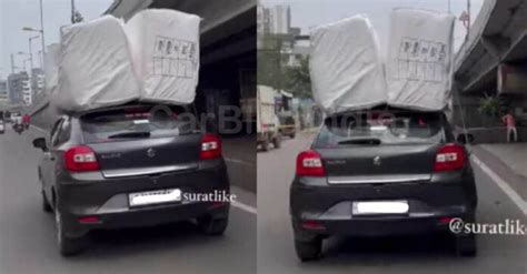 Maruti Baleno Seen Carrying Heavy Load on Roof – Why AVOID This » Car ...