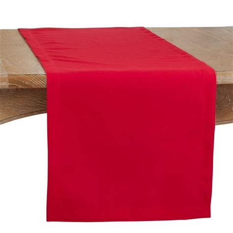 Fennco Styles Classic Everyday Design Solid Color Table Runner 16 x 90 ...