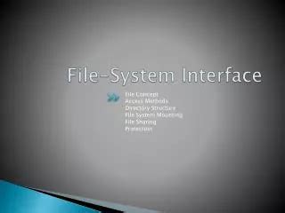 Image result for File System Interface