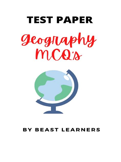 Image result for Geography MCQ Test