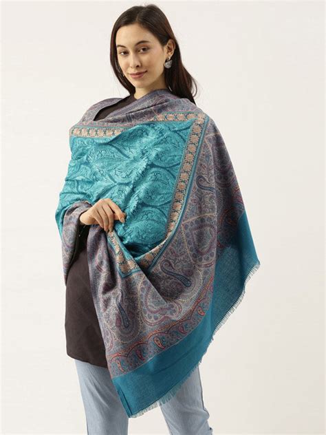 Women's Kashmiri Jamawar Shawl (Size: 101 X 203 CM)
