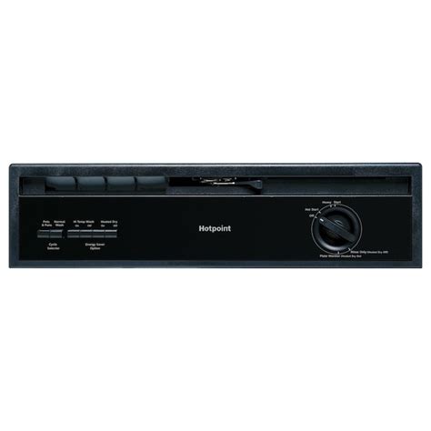 Hotpoint Front Control 24-in Built-In Dishwasher (Black) ENERGY STAR ...