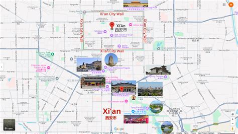 Xian tourist attractions map 60 photos - Grandioseship.com