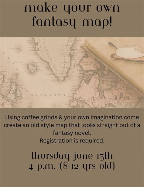 Make a Fantasy Map, Leicester Public Library, 15 June 2023 | AllEvents.in