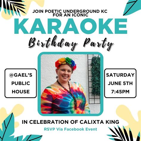 An Iconic Karaoke Birthday Party!, Gaels Public House & Sports, Kansas ...