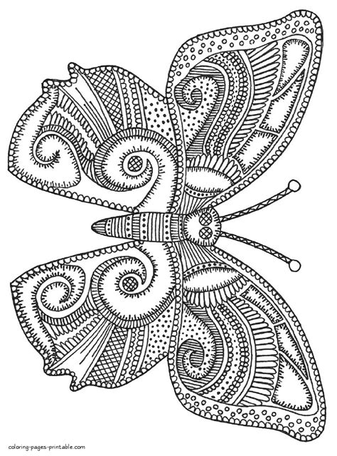 Excellent Butterfly Coloring Pages For Adults || COLORING-PAGES ...