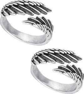 vs unique collections Set Of 2 Pc Silver Funky Dainty Demon Angel Wings ...