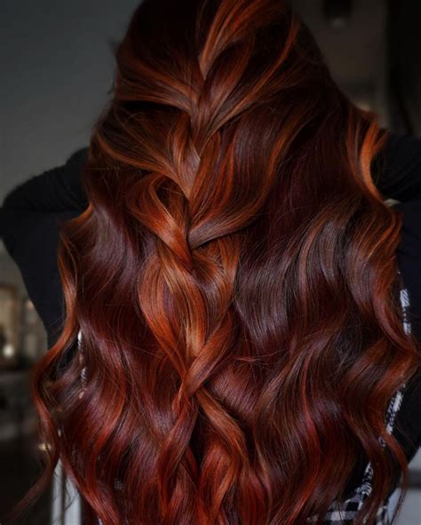 Fiery Copper Red Balayage | Red balayage hair, Hair color auburn ...