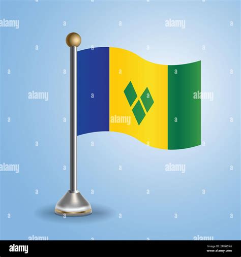 State table flag of ST. Vincent Grenadines. National symbol, vector ...
