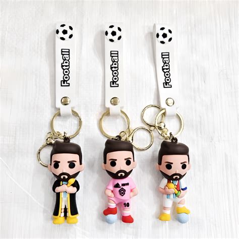 New Latest Messi Rubber Keychain Pack of 3 (eff price 37) - Big Daddy Store