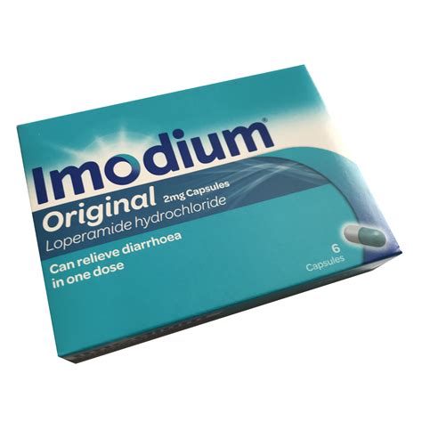 Imodium Original 2mg capsules (pack of 6) - PostMyMeds