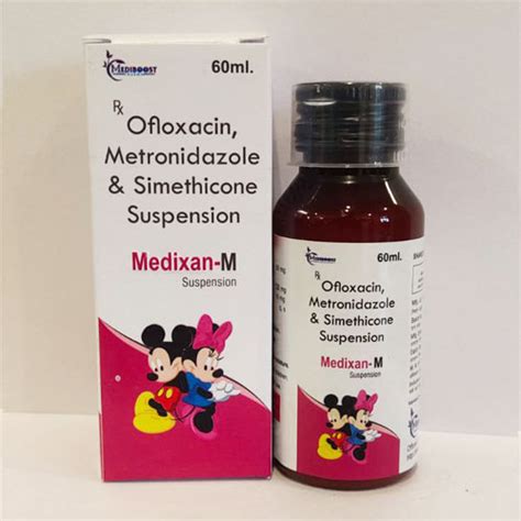 Ofloxacin +Metronidazole +Simethicone suspension (Pediatric) 60ml Derm
