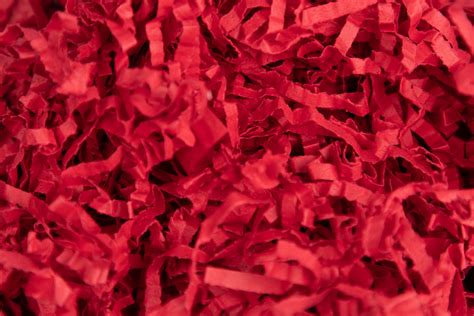 Red Shredded Paper – The Packing Company