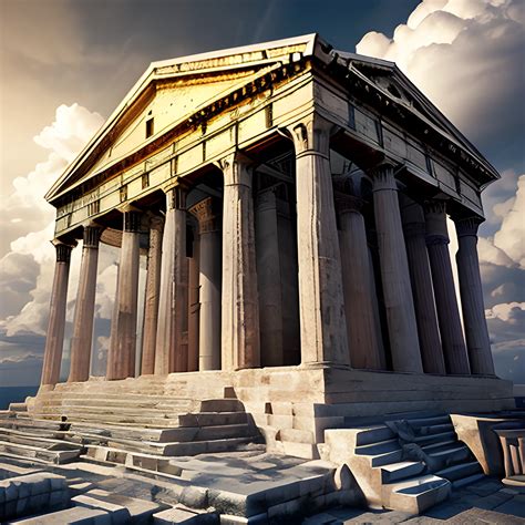 Greek Pantheon Building