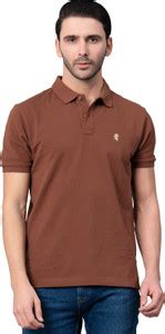 RED TAPE Solid Men Polo Neck Brown T-Shirt - Buy RED TAPE Solid Men ...