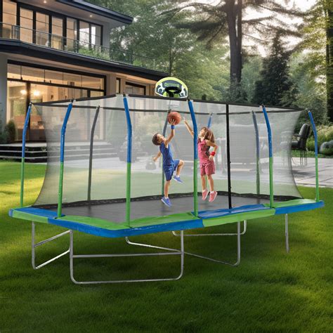 Trampoline Basketball Hoop
