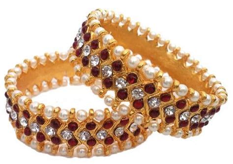 Ethnic Bharatanatyam Bangles - Classic Temple Dance Jewelry – Golden ...