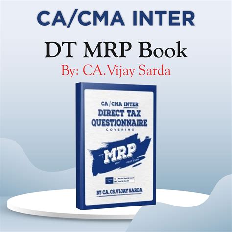 CA Inter Direct Tax MRP Question Book By CA Vijay Sarda – By Yashvant ...