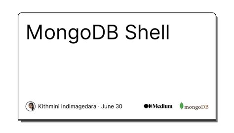 Image result for MongoDB Shell Image