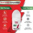 ZIXA Strong Rapid Pain Relief Roll On | Hot & Cryo Therapy | 6 Powerful ...